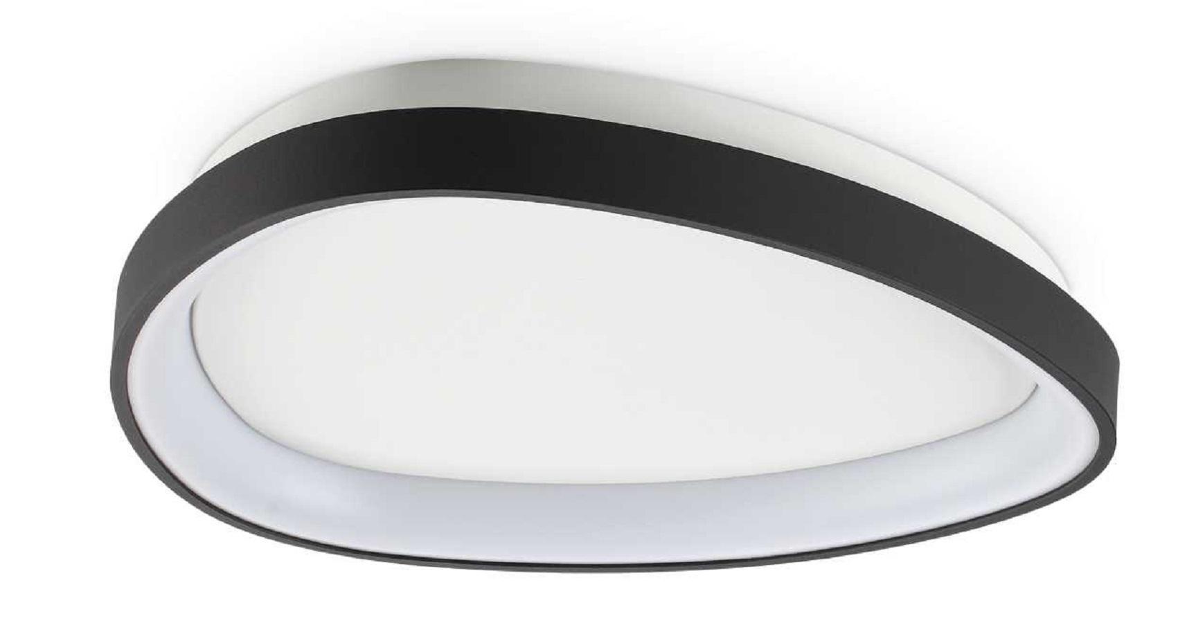 ideal lux ideal lux lampada da soffitto plafoniera mod. gemini pl d042 on-off nero 328027
