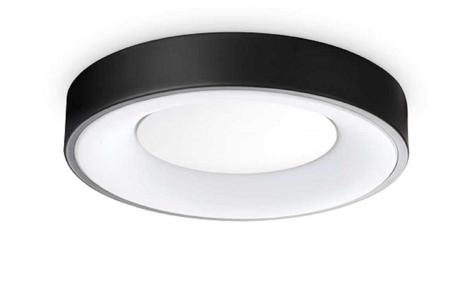 ideal lux ideal lux lampada da soffitto plafoniera planet pl d30 nero 328140