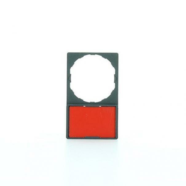schneider schneider portaetichetta+etichetta standard con etichetta senza marcatura con fondo nero o rosso