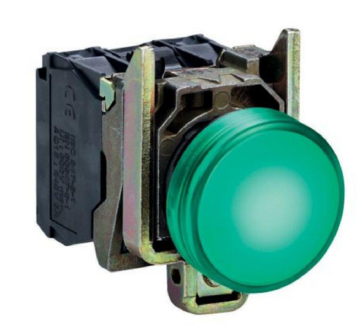 schneider schneider lampada spia verde led 24 v indicatore elettrico xb4bv3