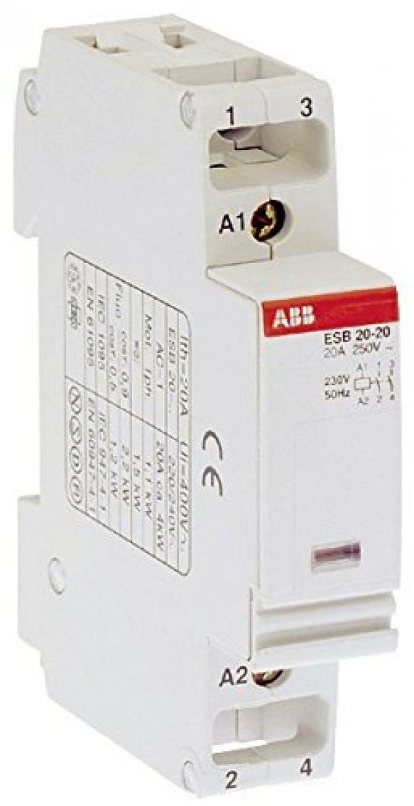 abb abb esb 20-20 230v contattore modulare el 883 5