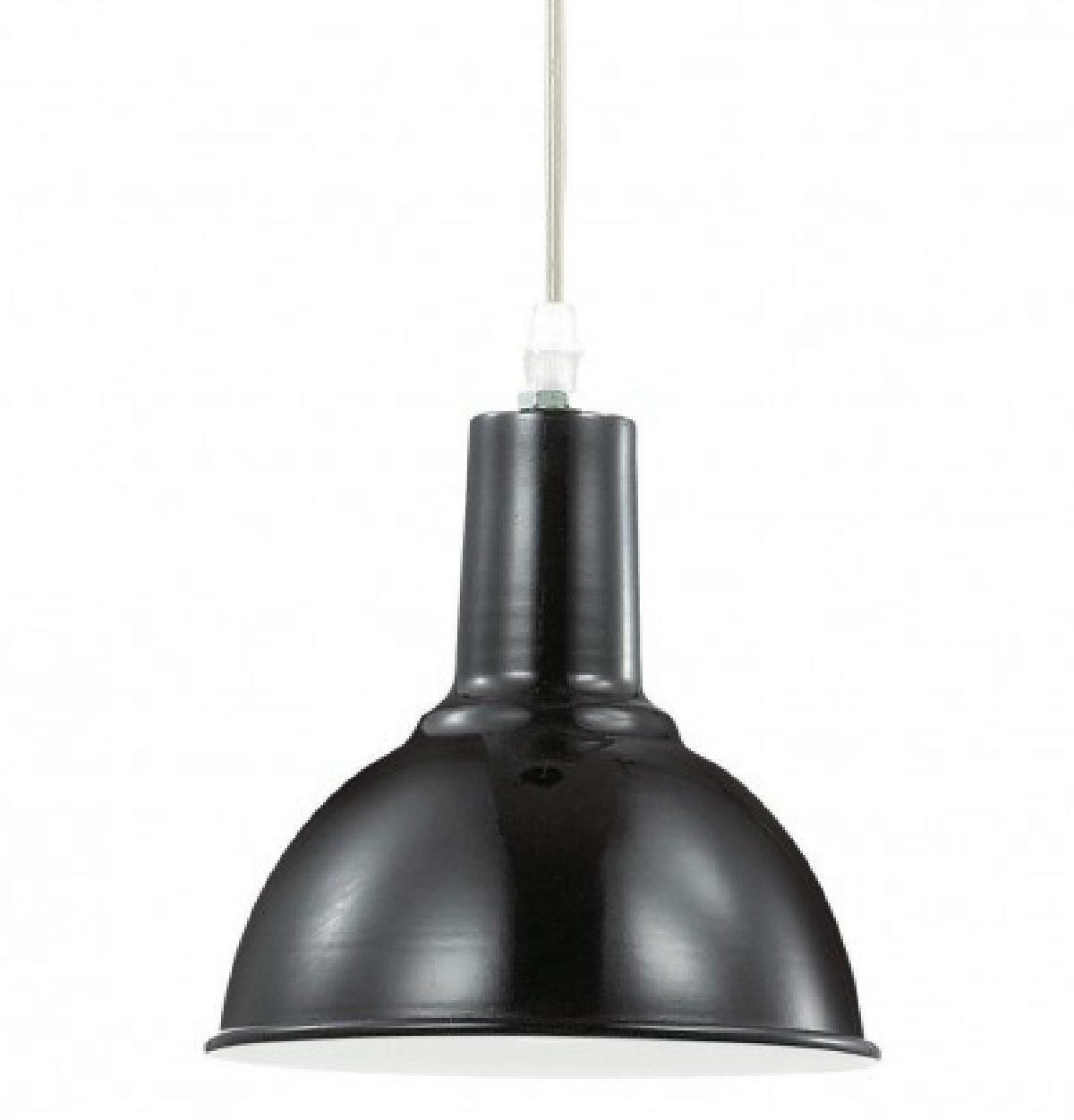ideal lux ideal lux lampada sospensione benny sp1 nero 103730