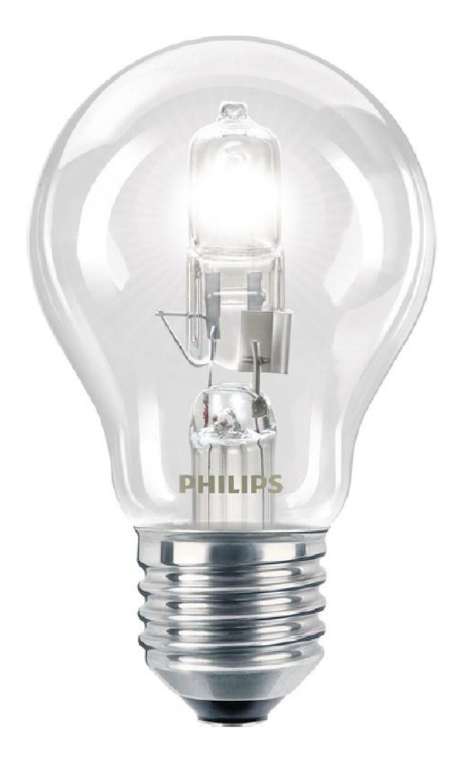 philips philips lampada lampadina alogena ad alta tensione senza riflettore ecoclassic30 42w e27 230v a60 cl 1c halogen classic goccia ec42cl