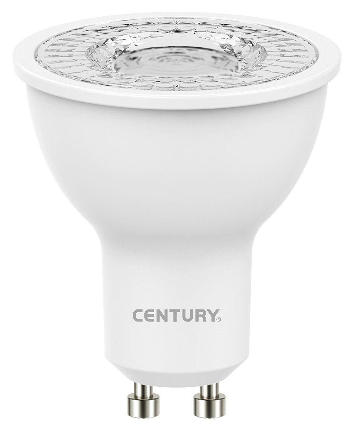 century century lampada spot led lexar  6,50 w gu10 3000k 550lumen a+ lx110-081030