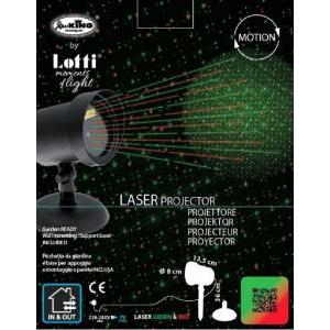 Proiettore natalizio laser 2 colori laser verde e rosso int/est pattern punti 40885
