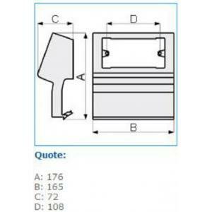 Sbni 4-3 w scatola porta apparecchi universale per canale tbn bianco b03581
