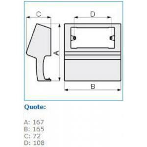 Sbni 4-3 w scatola porta apparecchi universale per canale tcn bianco b03587