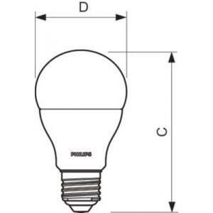 Lampada a led/multi led lampadina corepro ledbulb 10.5-75w 865 e27 corepro ledbulb  a+