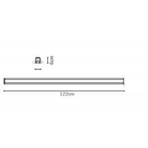 Lampada soffitto slot slim incasso 1200 t5 seamless f15f05/01