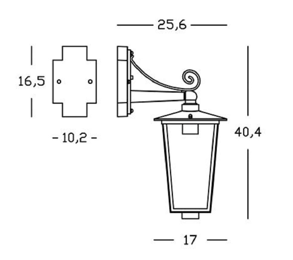 sovil sovil lampada mod. ribot-applique in basso e27 941/11