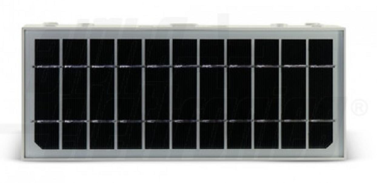 alpha elettronica alpha elettronica applique solare 6w bianco 4000k serie bricketto