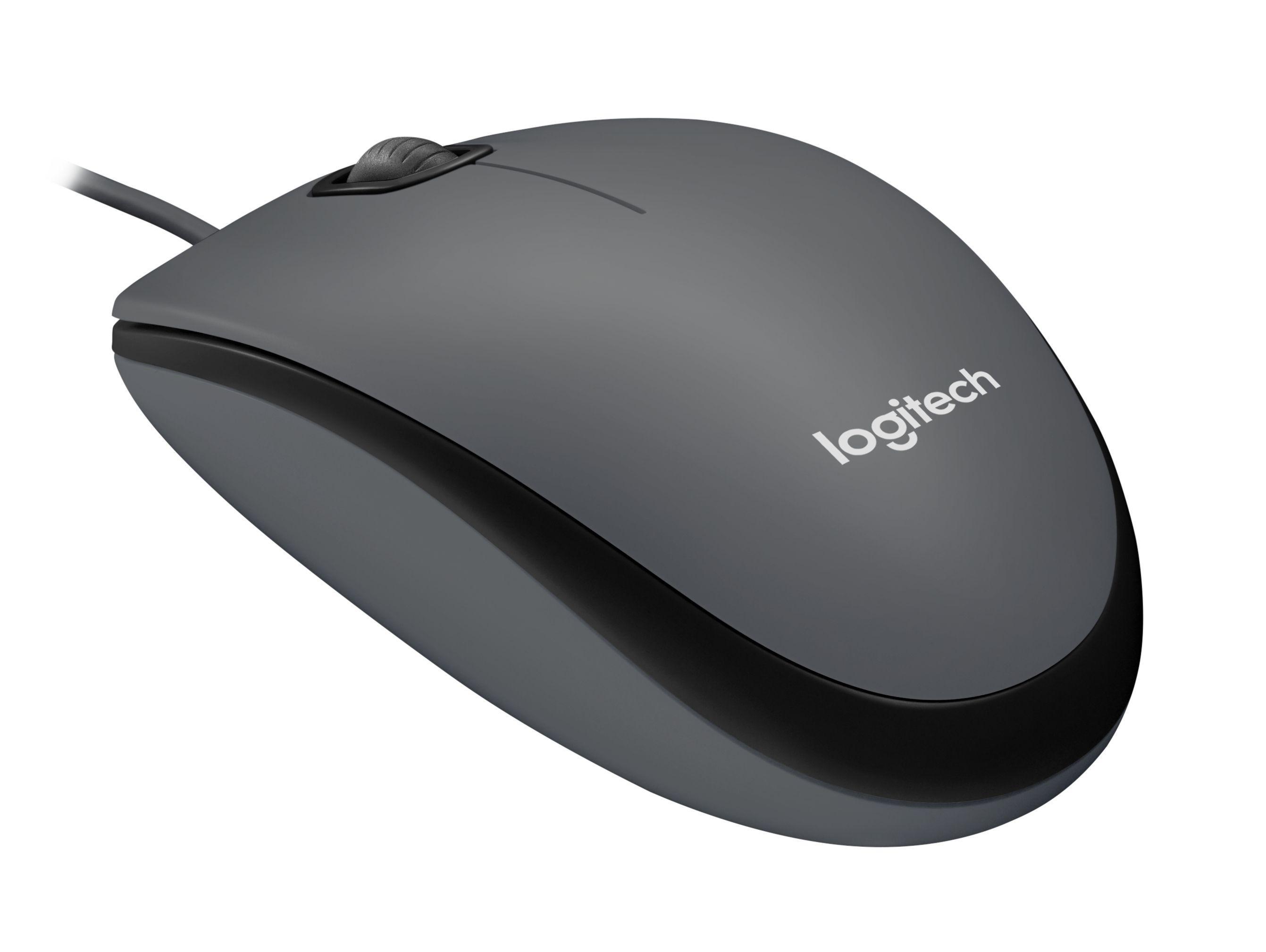 logitech logitech mouse consumer m m100 wider black cavo usb-a 910-006652