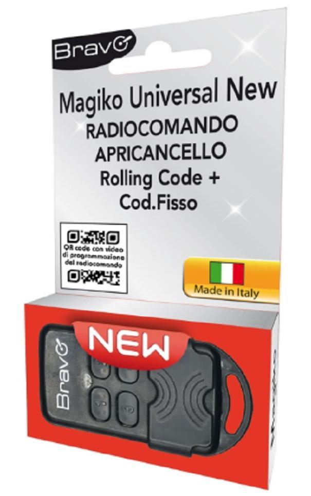 bravo bravo magiko universal new radiocomando universale rolling code+ cod. fisso 90502186