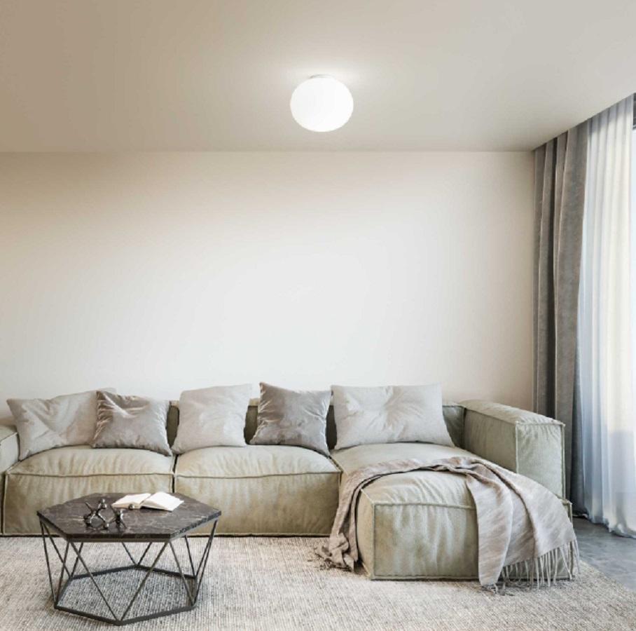ideal lux ideal lux lampada da soffitto mod. cotton pl1 d30 bianco 297743