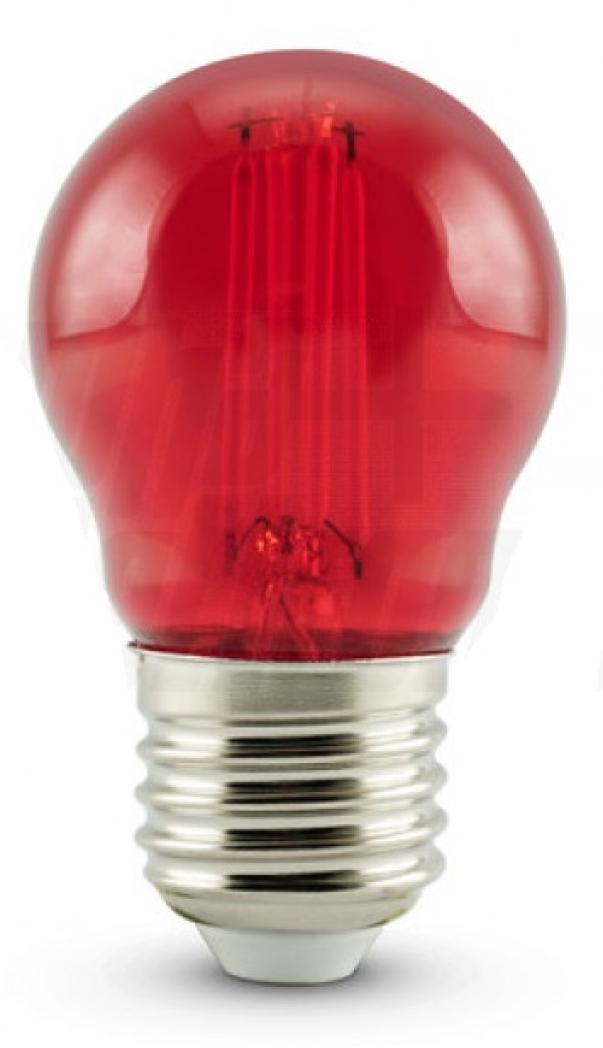 alpha elettronica alpha elettronica lampada led a filamento mini bulbo 4.5w e27 rossa lf350r