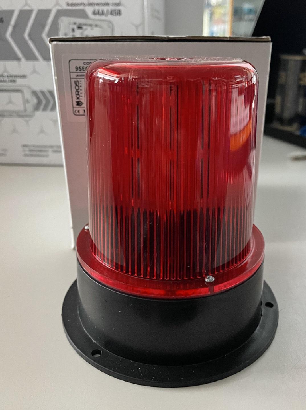 kros elettronica kros elettronica kle universal -v-12-24-110-230v lampeggiatore rosso 9segn1800