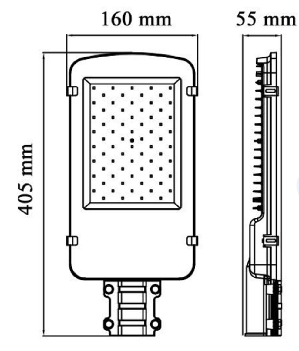 optonica led optonica led armatura strdale led street light 150w 220-240v 100lm/w ip65 75x135