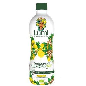 Succo di limone lumì bio 100% naturale bottiglia da 1lt
