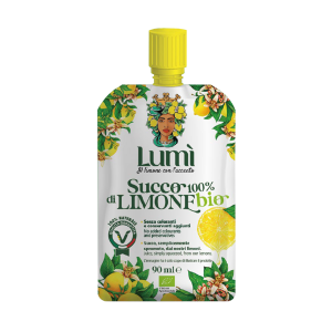 Succo di limone lumì bio 100% naturale in pouch da 90ml