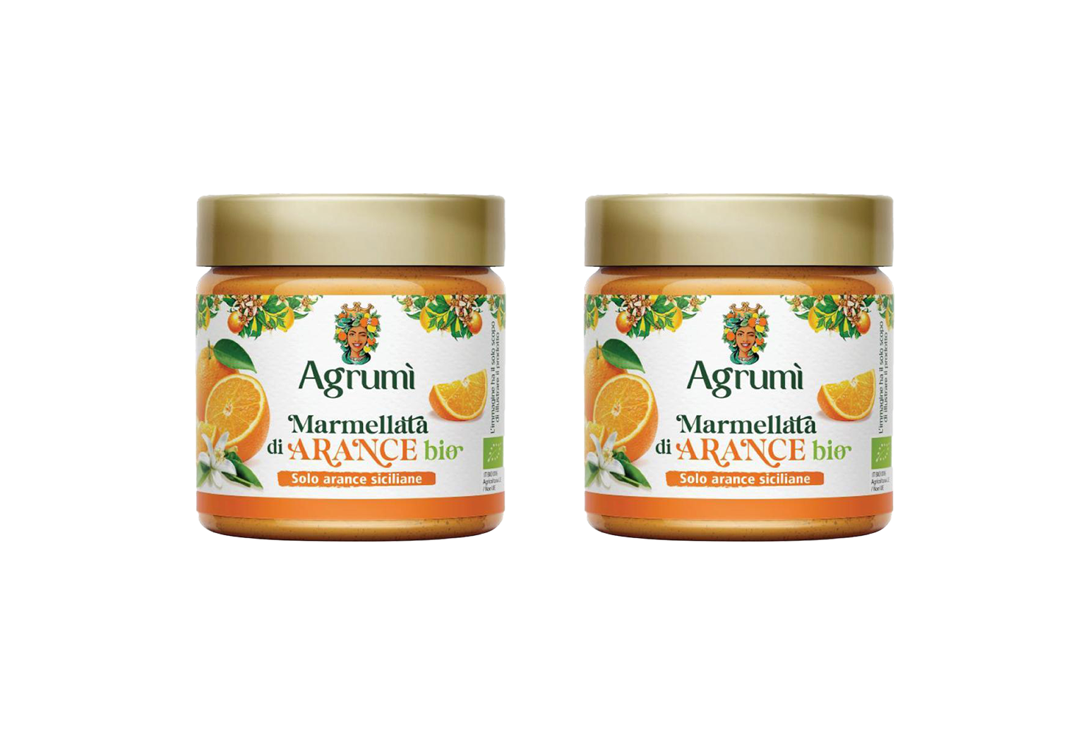 Marmellata di arance BIO Agrumi ricetta tradizionale vasetto 310gr x 2pz