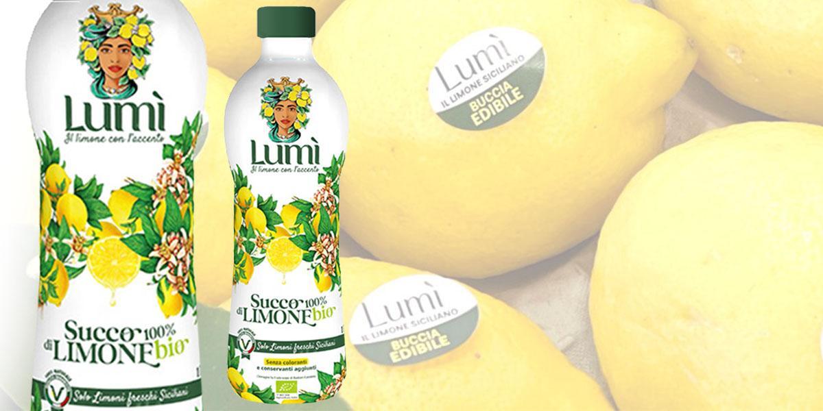 Succo di limone Lumi BIO 100% naturale bottiglia da 1Lt