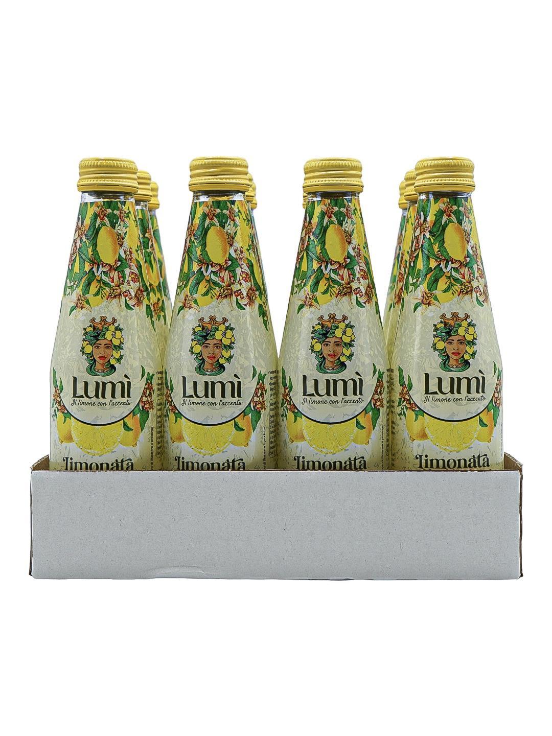 Limonata Fior di sale Lumi antica ricetta siciliana 12 bottiglie in vetro da 250ml
