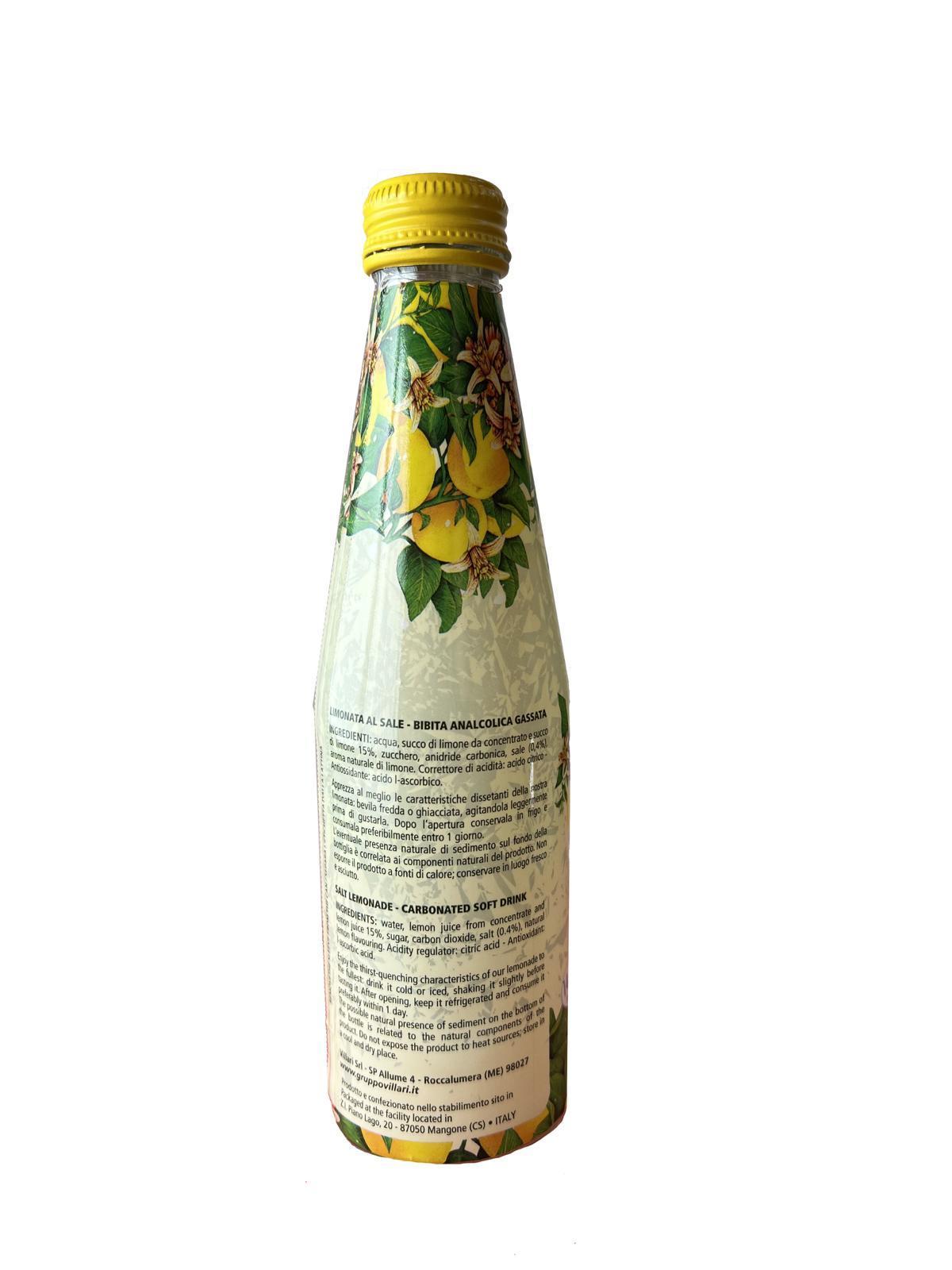 Limonata Fior di sale Lumi antica ricetta siciliana 6 bottiglie in vetro da 250ml