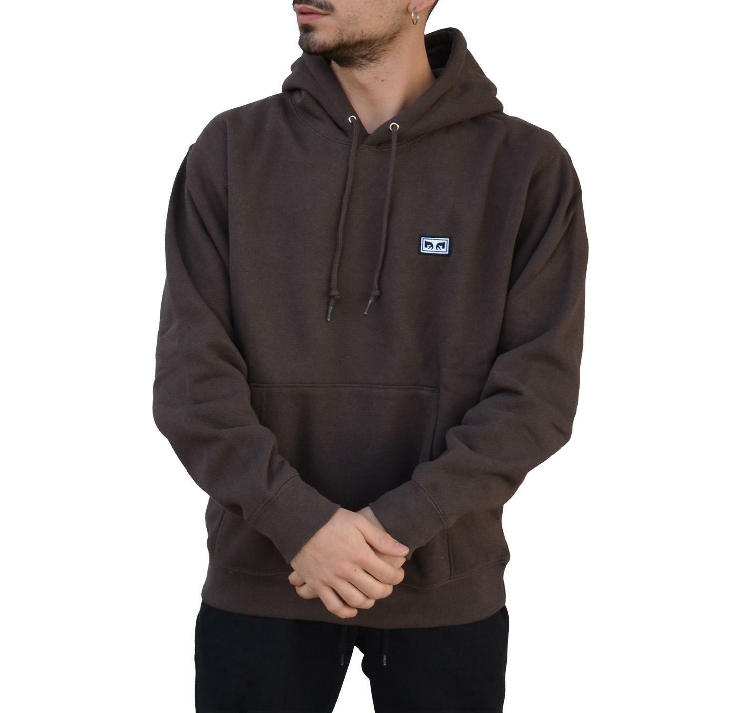 obey brown hoodie