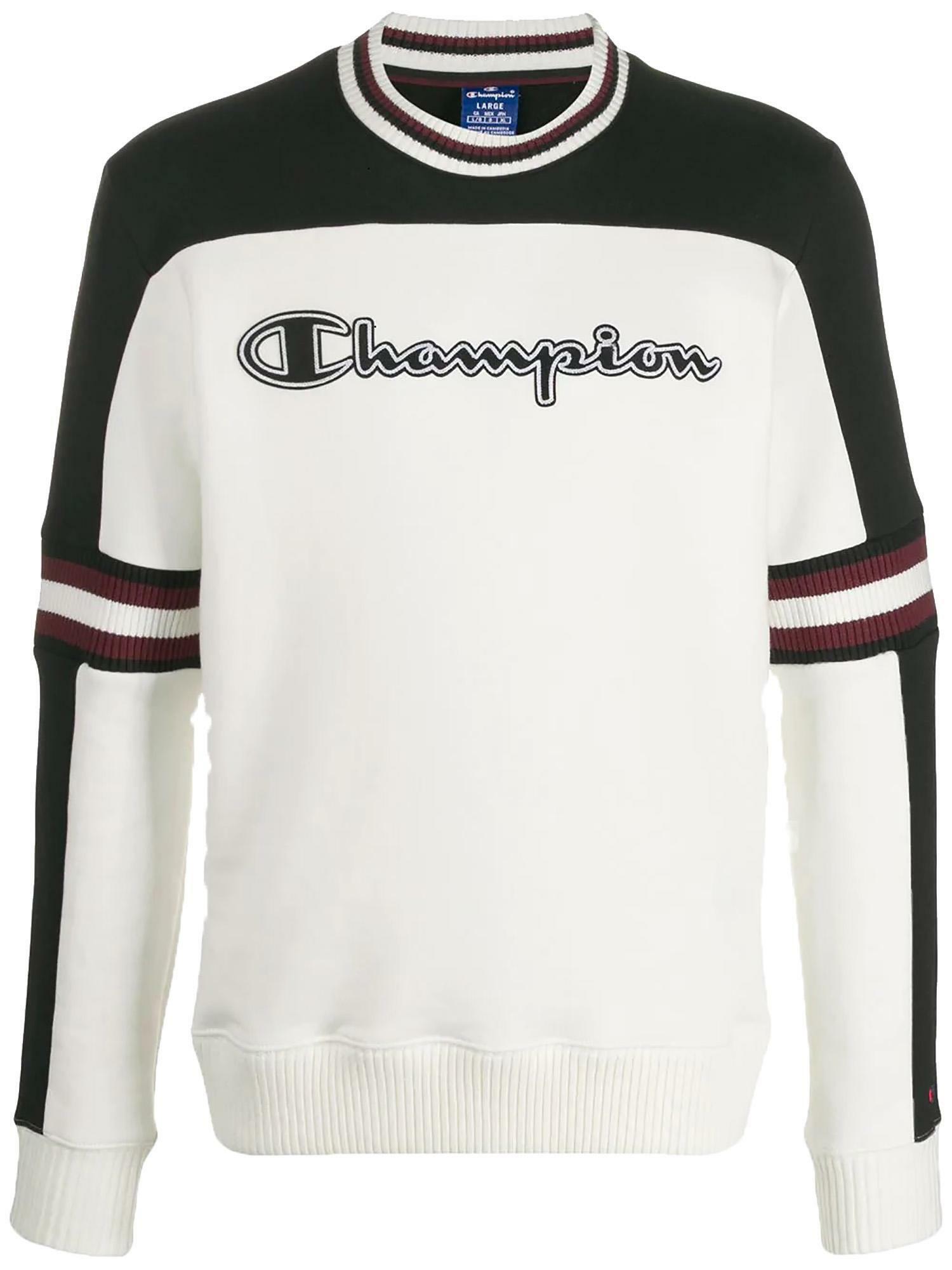 felpa bianca champion