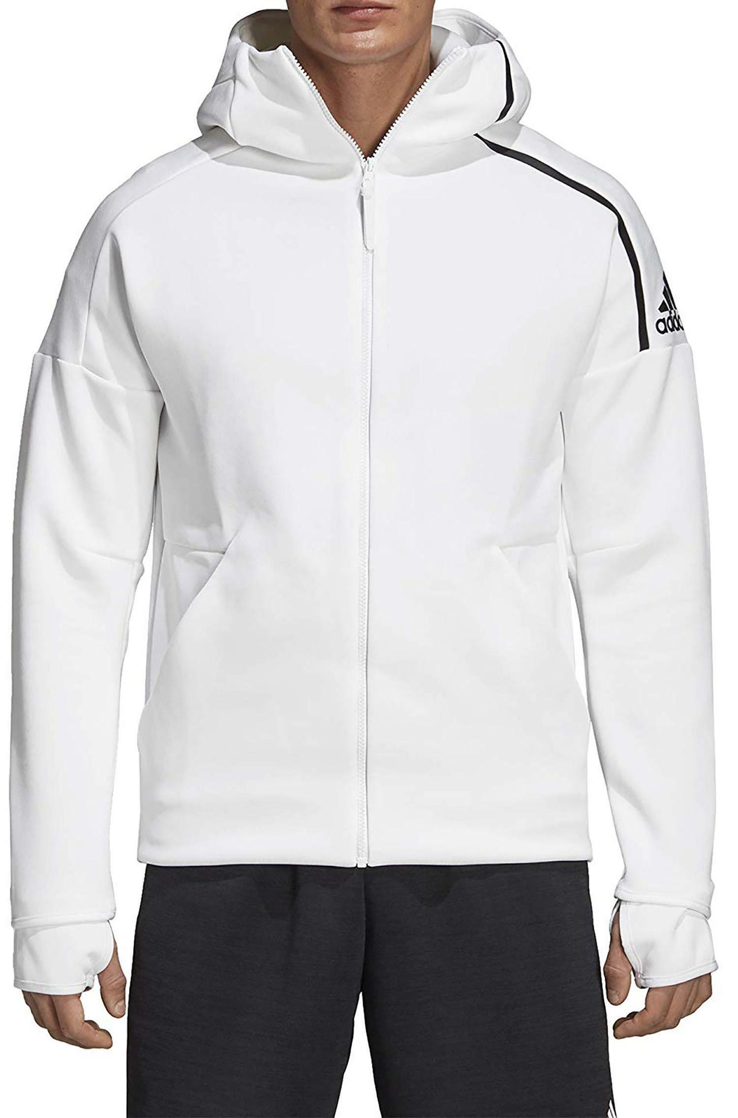 felpa adidas bianca e nera uomo