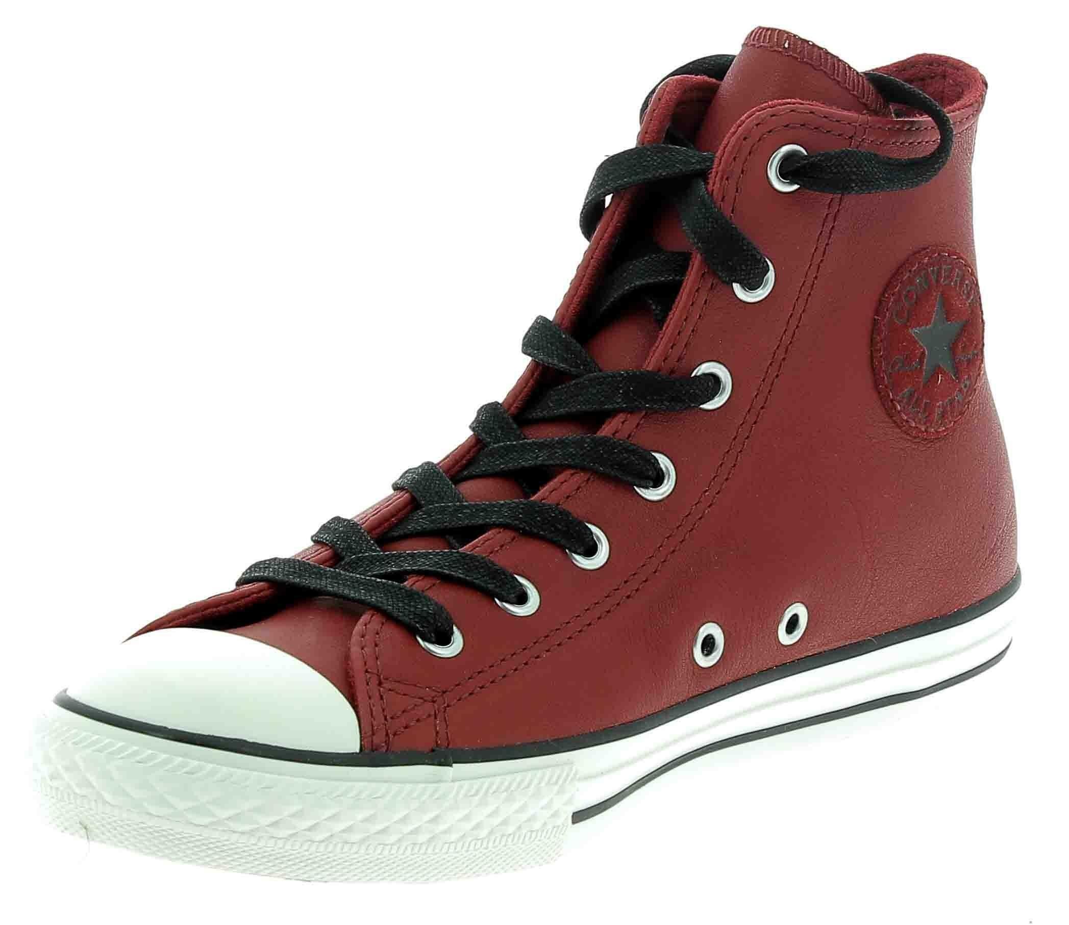converse pelle rosse