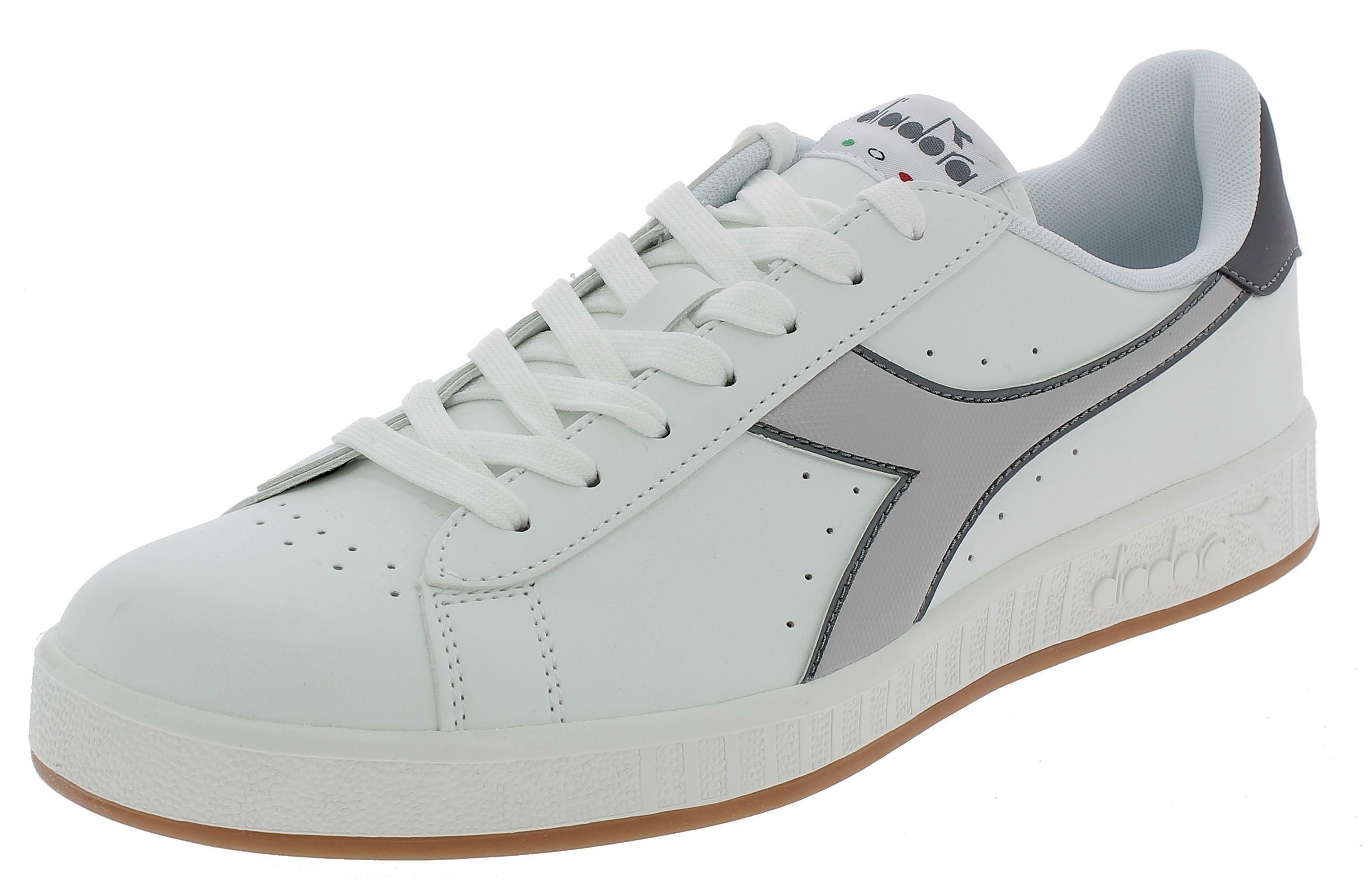 Diadora Game P Scarpe Sportive Bianche Grigie c6128 Ebay