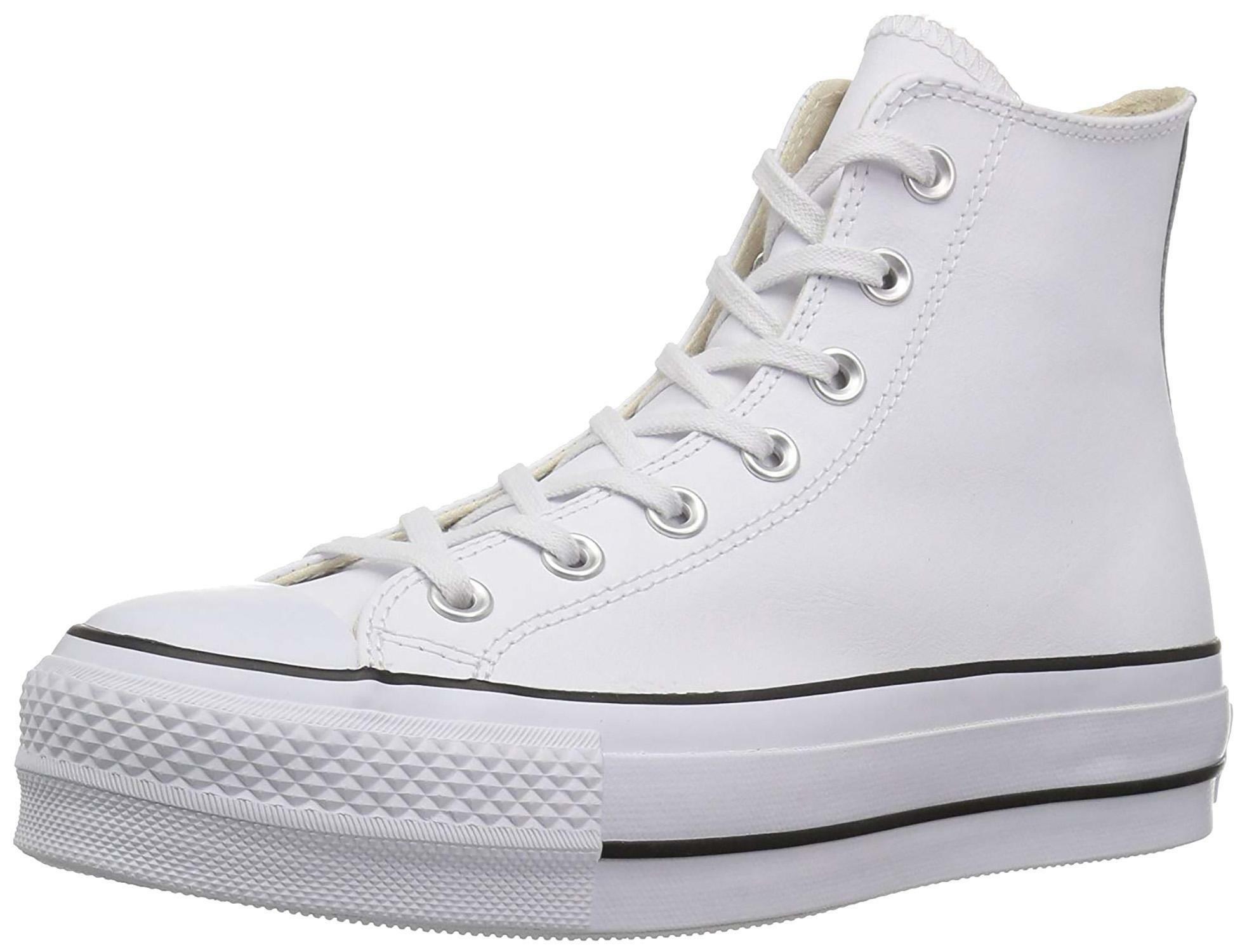 converse chuck taylor all star lift high top blancas