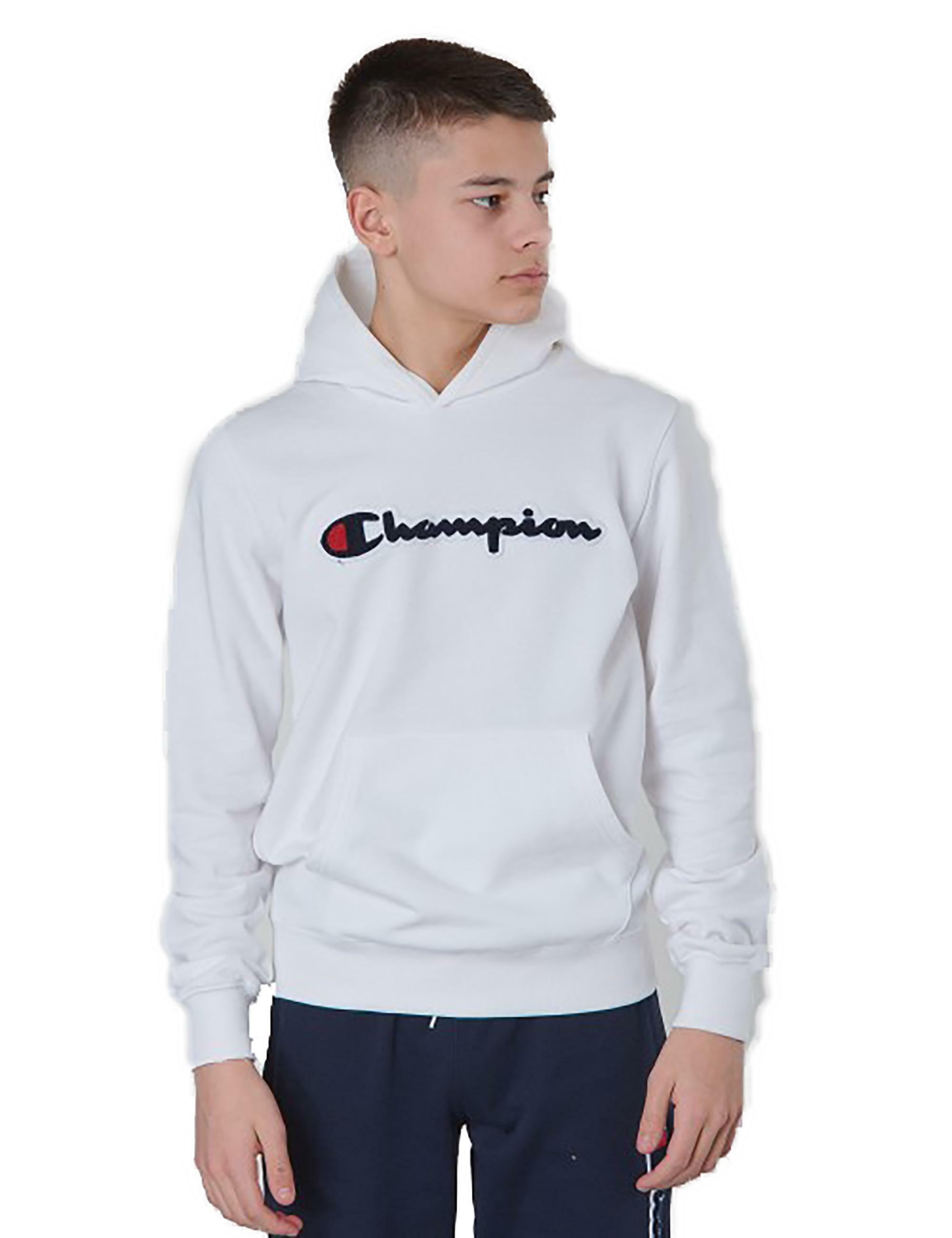 champion white hoodie boys