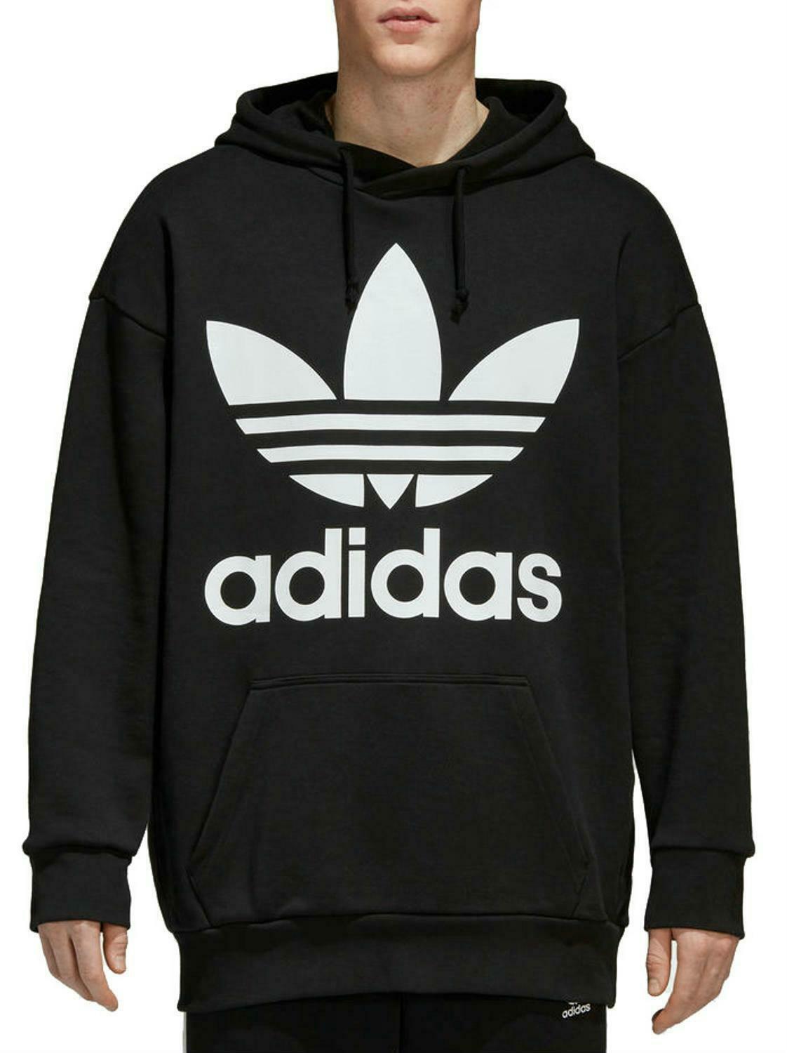 felpa adidas cappuccio nera