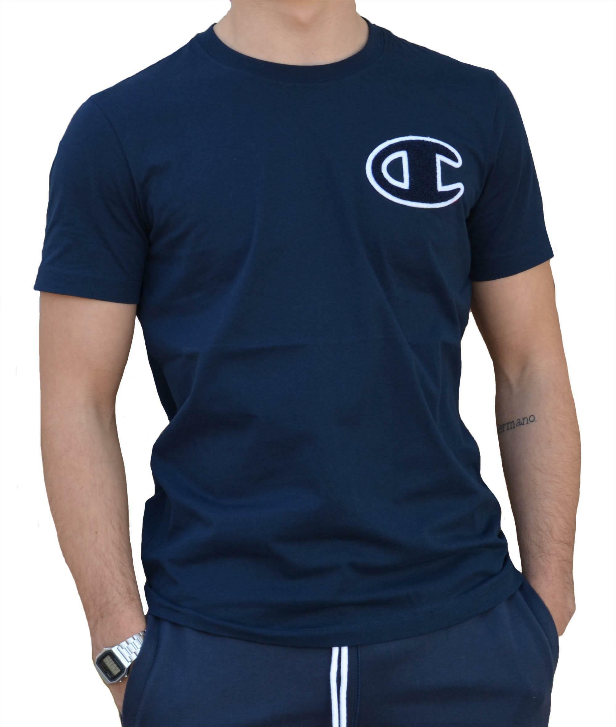 t shirt champion bleu