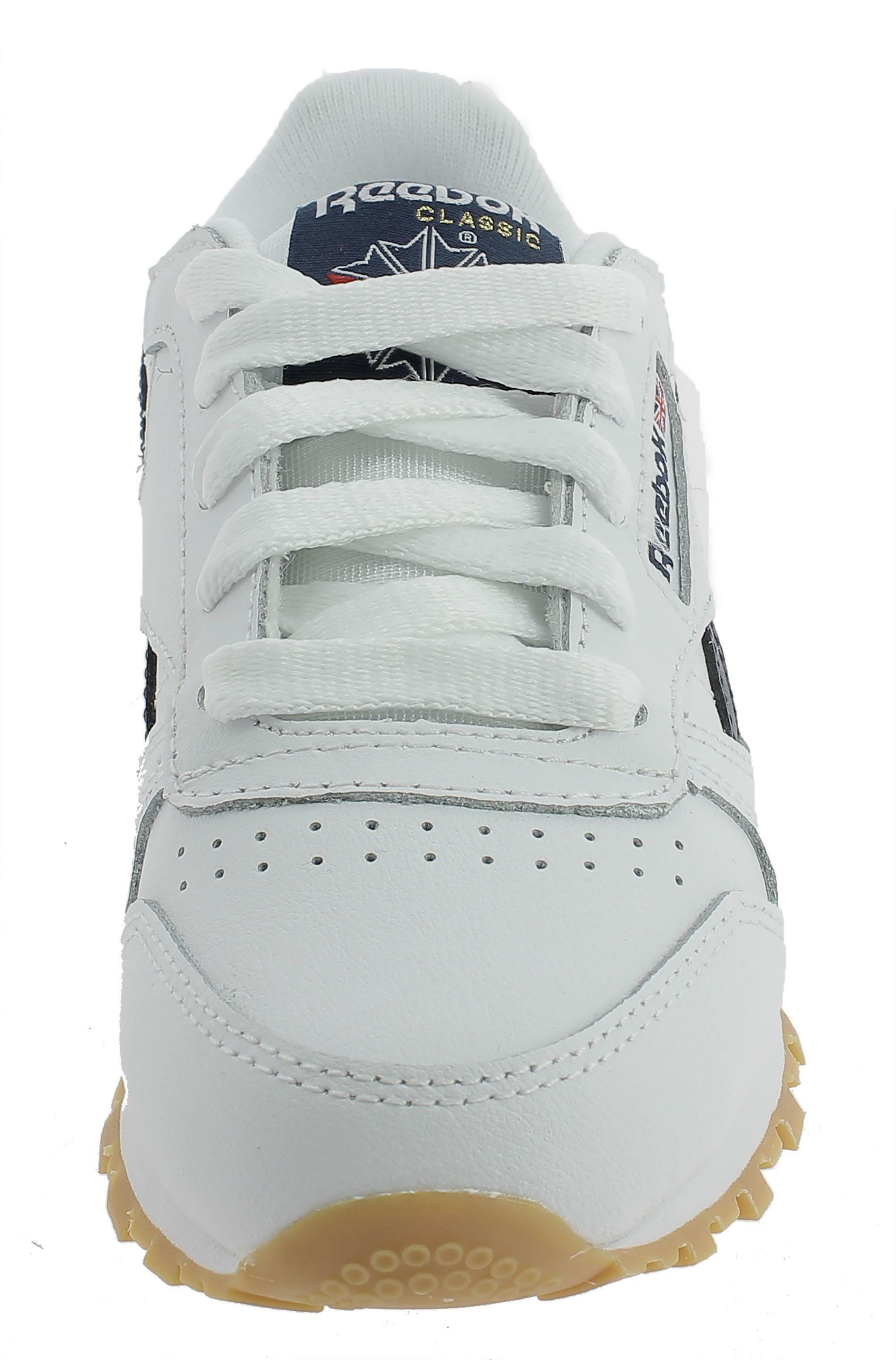 reebok classic leather bambino bianche