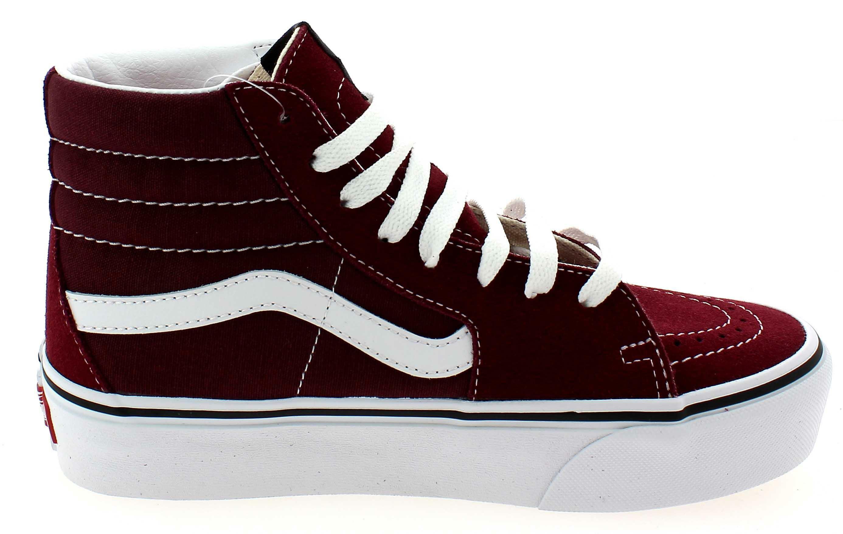 vans sk8 hi bordeaux