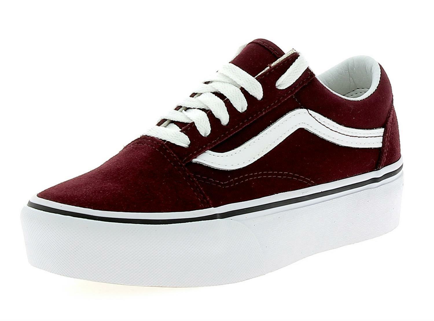 vans old skool burdeos mujer vans old skool burdeos mujer