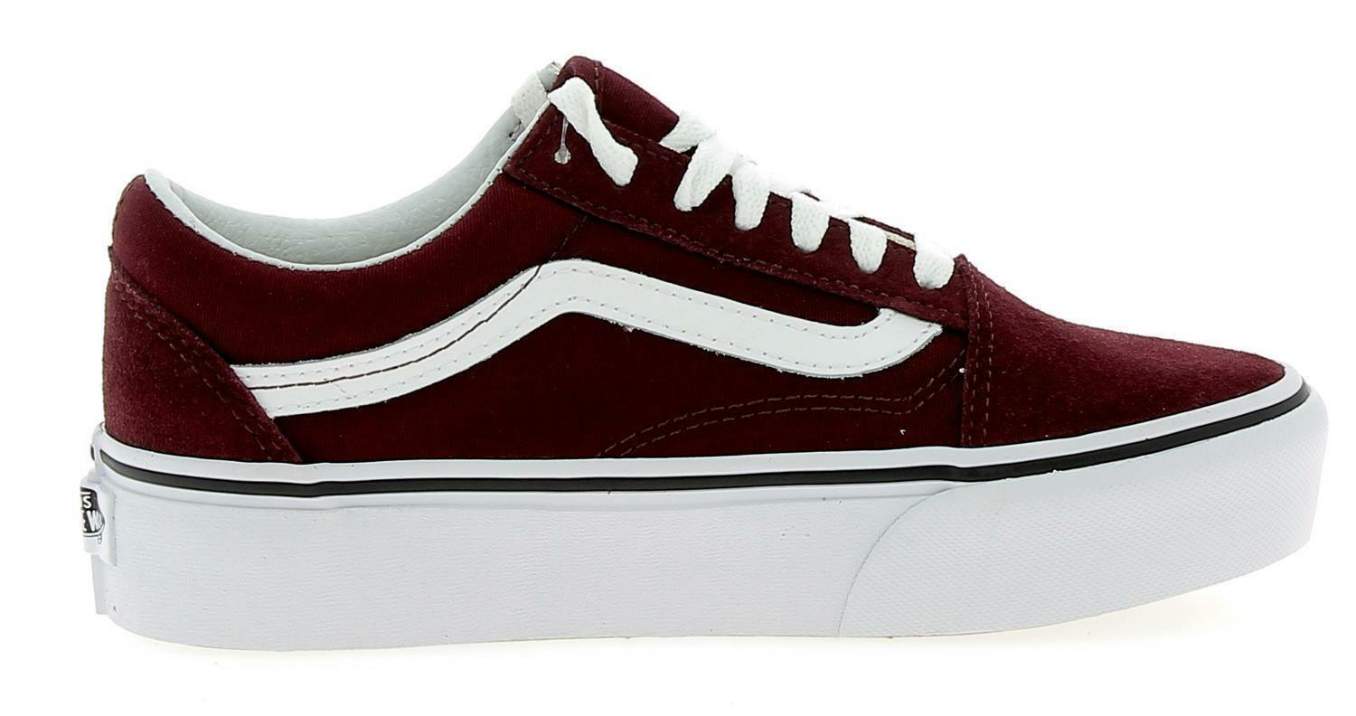vans mujer burdeos con plataforma vans mujer burdeos con plataforma