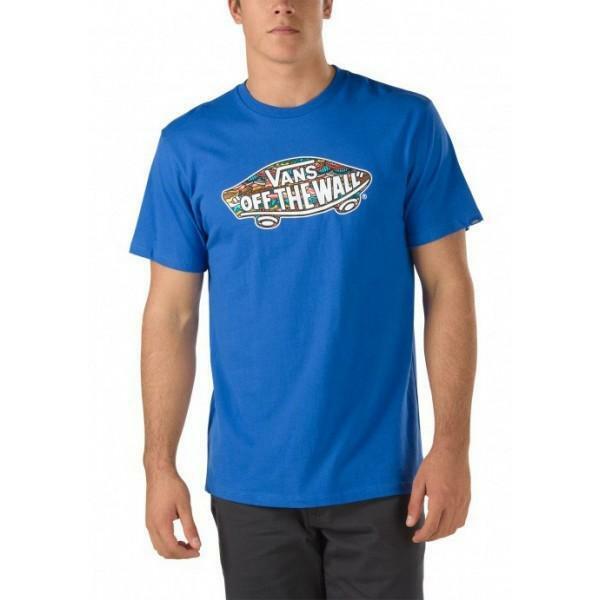 VANS Camiseta Vans Camiseta Hombre Logo Fill Azul 100% Algodo'n 