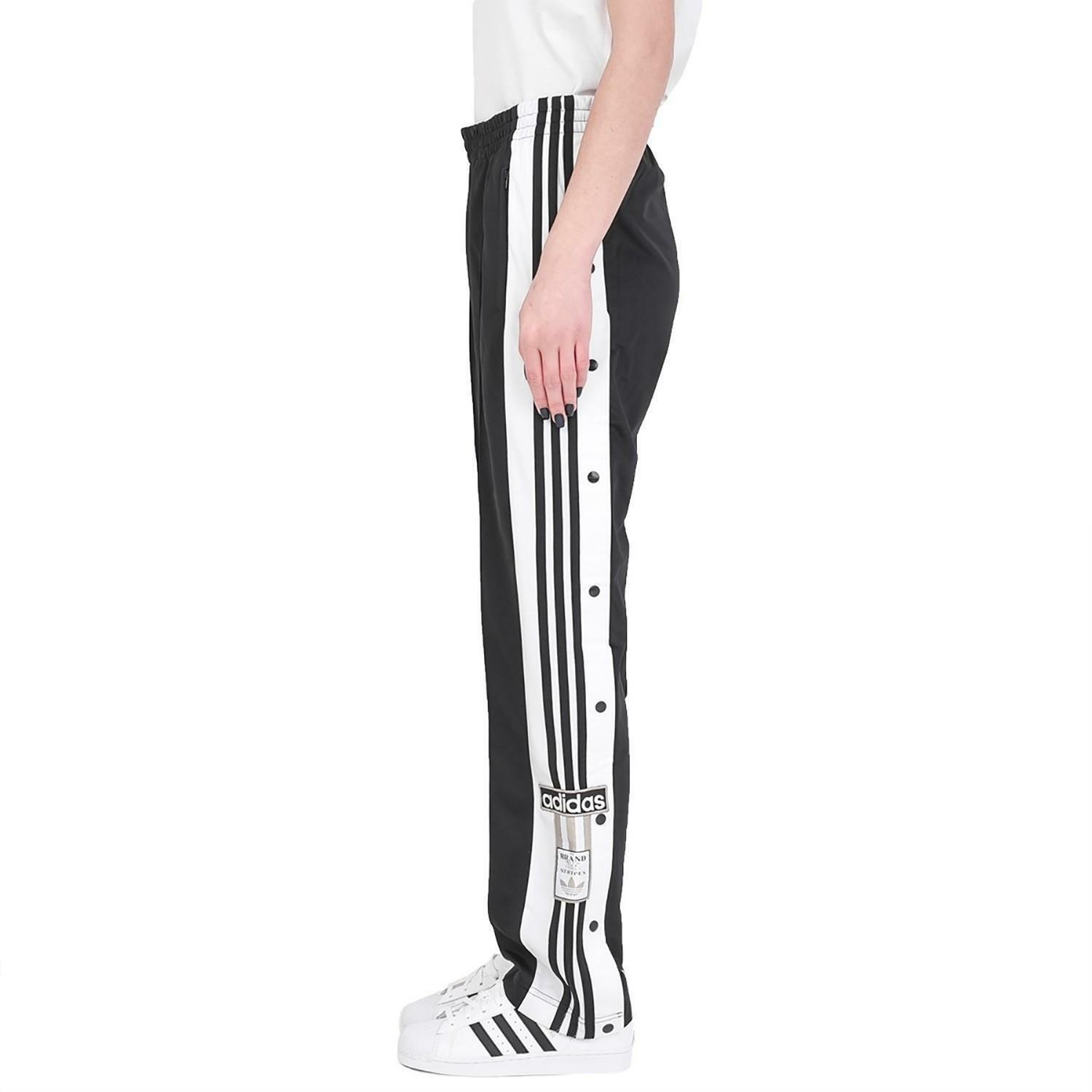 ADIDAS ADIBREAK HOSE Damen Schwarz Knopflcher Hose CV8276 ADIDAS ADIBREAK HOSE Damen Schwarz Knopflcher Hose CV8276