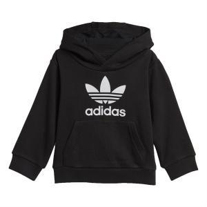 Adidas trefoil hoodie tuta bambino nera dv2809