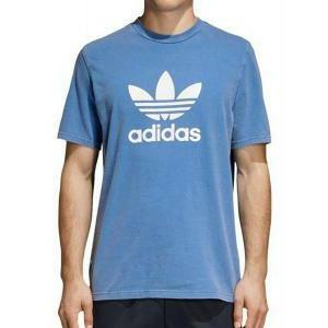 Adidas originals trefoil t-shirt uomo azzurra
