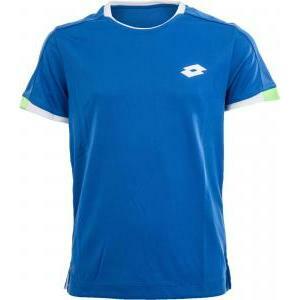 Lotto aydex ii tee b maglia tennis deep dry tech bambino azzurra s1304