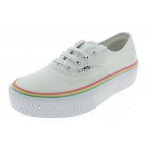 vans authentic platform bianche