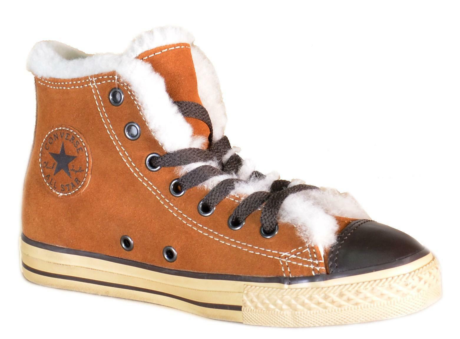 converse alte donna marrone