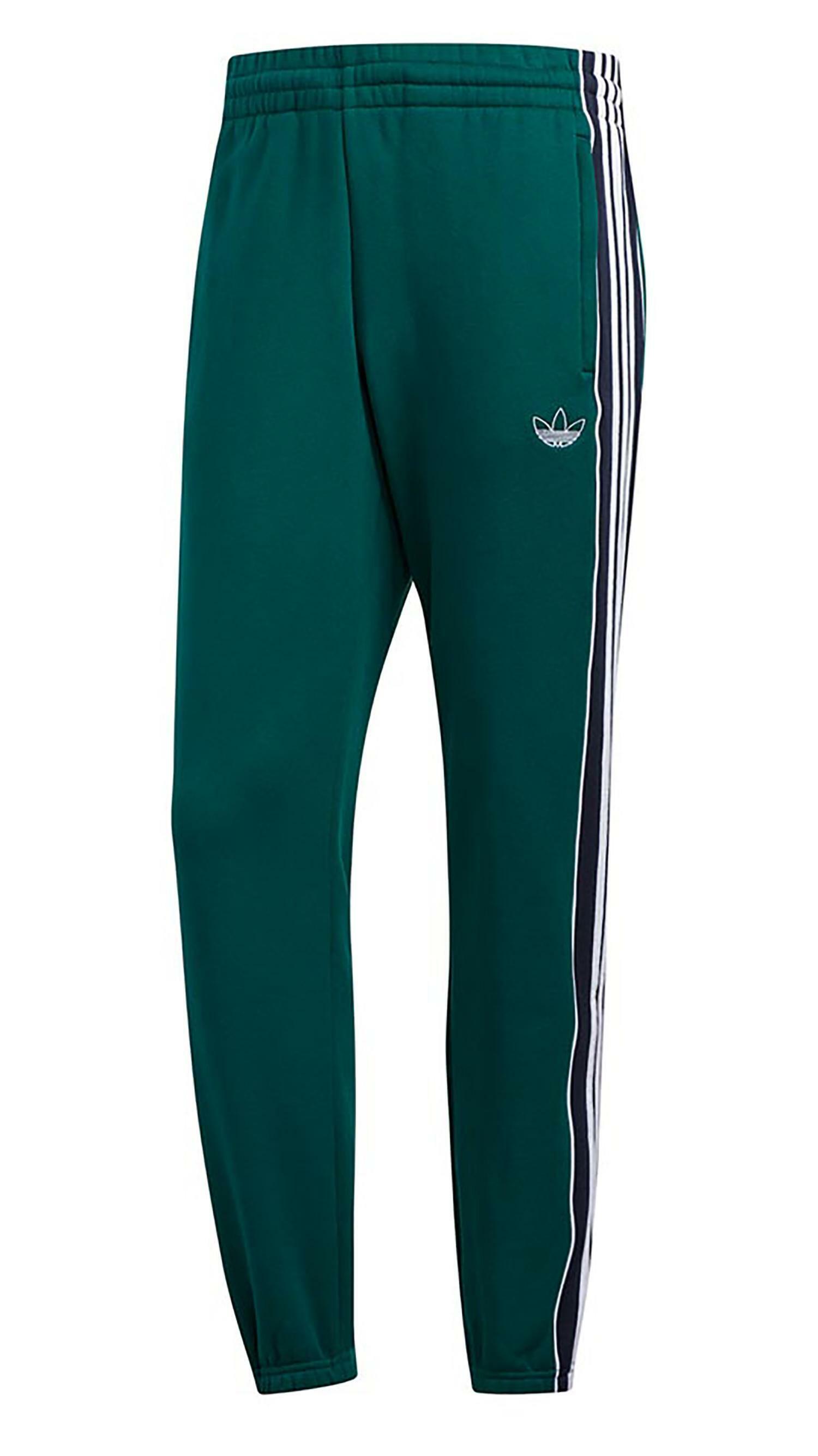 Adidas 3 stripe panel pantaloni uomo verdi ej7112