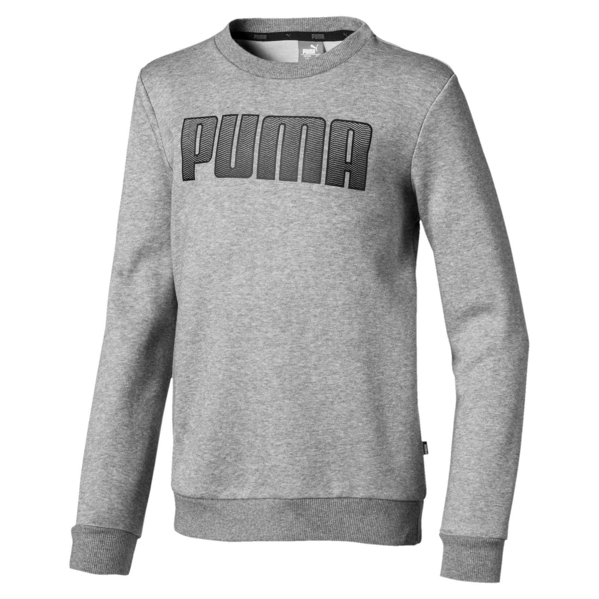 t shirt puma bambino grigio