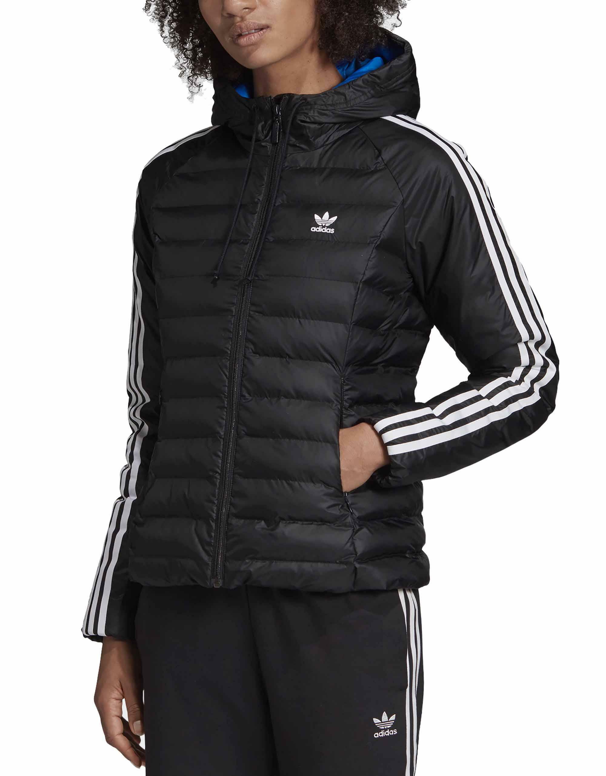 Adidas slim jacket giubbotto donna nero ed4784